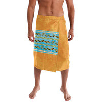 Hawaii Humuhumu Fish Maile Pikake Lei Lavalava Tribal Tapa Orange Version