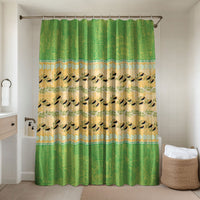 Hawaii Humuhumu Fish Maile Pikake Lei Bathroom Set Tribal Tapa Green Version