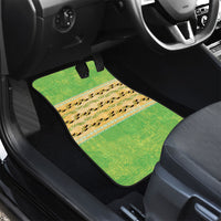 Hawaii Humuhumu Fish Maile Pikake Lei Car Mats Tribal Tapa Green Version