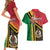 Happy Vanuatu Constitution Day Couples Matching Short Sleeve Bodycon Dress and Hawaiian Shirt Flag Style With Sand Drawing Pattern