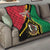 Happy Vanuatu Constitution Day Quilt Flag Style With Sand Drawing Pattern