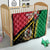 Happy Vanuatu Constitution Day Quilt Flag Style With Sand Drawing Pattern