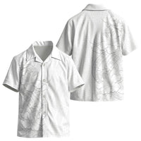 Tokelau White Sunday Kid Hawaiian Shirt Elegant Hibiscus Polynesian Tribal Pattern