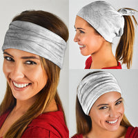 Tokelau White Sunday Neck Gaiter Elegant Hibiscus Polynesian Tribal Pattern