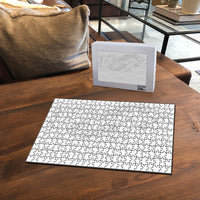 Tokelau White Sunday Puzzle Elegant Hibiscus Polynesian Tribal Pattern
