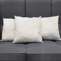 Tonga White Sunday Pillow Cover Lotu Tamaiti Tongan Kupesi Pattern