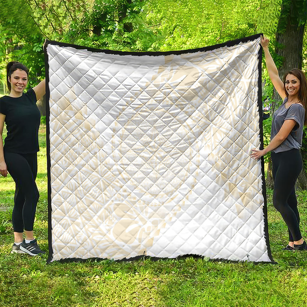 Tonga White Sunday Quilt Lotu Tamaiti Tongan Kupesi Pattern