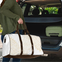 Tonga White Sunday Travel Bag Lotu Tamaiti Tongan Kupesi Pattern