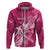 Personalized Breast Cancer Awareness Hoodie Ribbon Polynesian Pattern Pink Version LT05 - Polynesian Pride