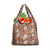 Hawaii Vintage Brown Hibiscus Tapa Pattern Grocery Bag