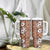 Hawaii Vintage Brown Hibiscus Tapa Pattern Tumbler With Handle