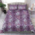 Hawaii Vintage Violet Hibiscus Tapa Pattern Bedding Set