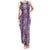 Hawaii Vintage Violet Hibiscus Tapa Pattern Family Matching Tank Maxi Dress and Hawaiian Shirt