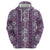 Hawaii Vintage Violet Hibiscus Tapa Pattern Hoodie