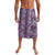 Hawaii Vintage Violet Hibiscus Tapa Pattern Lavalava