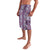 Hawaii Vintage Violet Hibiscus Tapa Pattern Lavalava