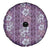 Hawaii Vintage Violet Hibiscus Tapa Pattern Spare Tire Cover