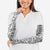 Hawaii Vintage Gray Hibiscus Tapa Pattern Arm Sleeves - Polynesian Pride