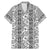 Hawaii Vintage Gray Hibiscus Tapa Pattern Family Matching Mermaid Dress and Hawaiian Shirt