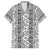 Hawaii Vintage Gray Hibiscus Tapa Pattern Hawaiian Shirt