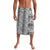 Hawaii Vintage Gray Hibiscus Tapa Pattern Lavalava