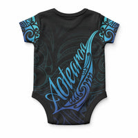 Aotearoa New Zealand Baby Onesie Koru Fern Blue Gradient LT05 - Polynesian Pride