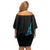 Aotearoa New Zealand Family Matching Off Shoulder Short Dress and Hawaiian Shirt Koru Fern Blue Gradient
