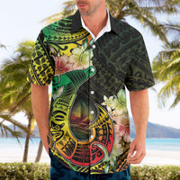 Hawaii Discoverers Day Hawaiian Shirt Polynesian Fish Hook With Hibiscus Reggae LT05 - Polynesian Pride