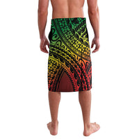 Hawaii Discoverers Day Lavalava Polynesian Fish Hook With Hibiscus Reggae