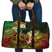Hawaii Discoverers Day Travel Bag Polynesian Fish Hook With Hibiscus Reggae LT05 Reggae - Polynesian Pride