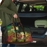 Hawaii Discoverers Day Travel Bag Polynesian Fish Hook With Hibiscus Reggae LT05 - Polynesian Pride