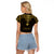 Personalized Polynesia Raglan Cropped T Shirt With Christian Cross LT05 - Polynesian Pride