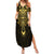 Personalized Polynesia Summer Maxi Dress With Christian Cross LT05 Women Gold - Polynesian Pride