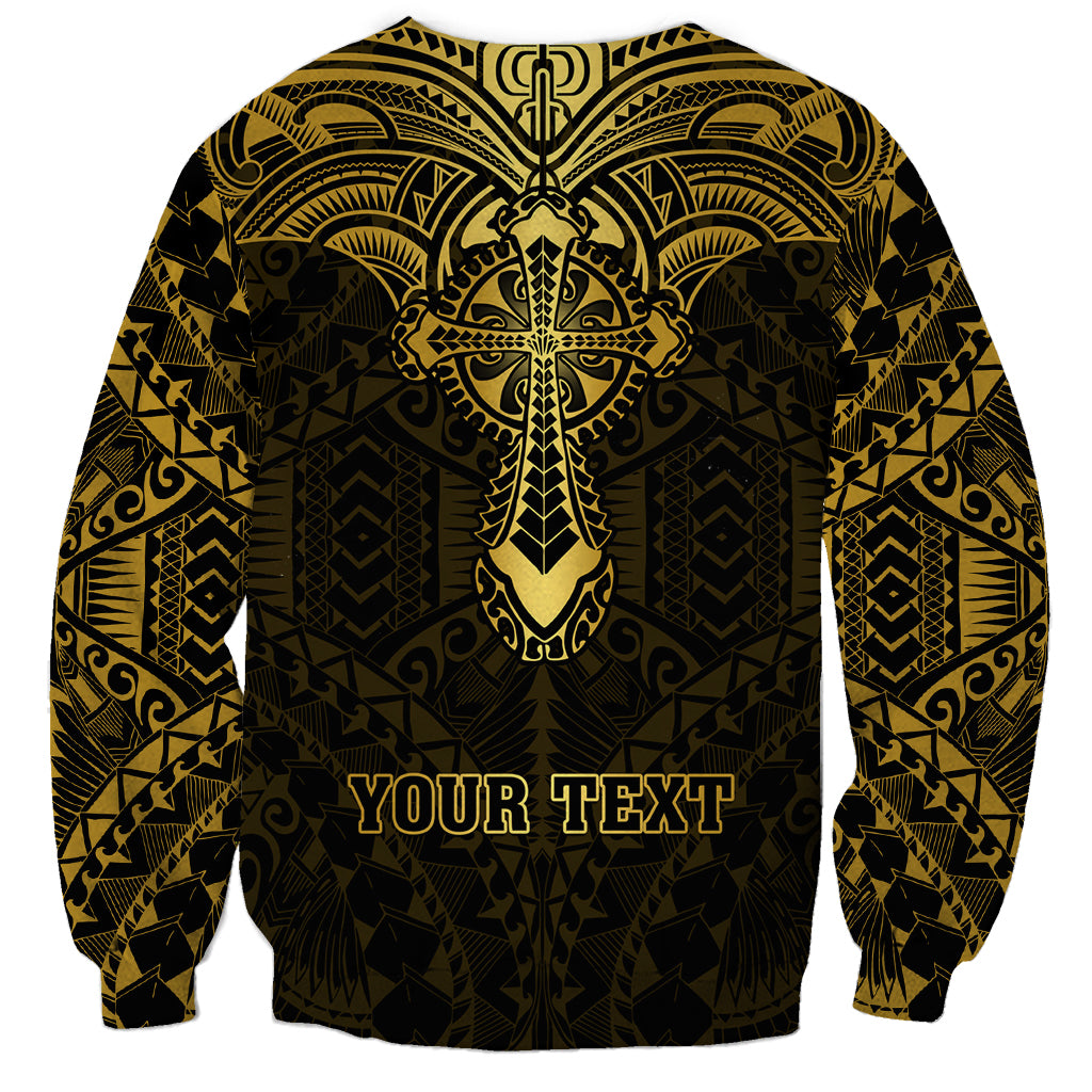 Personalized Polynesia Sweatshirt With Christian Cross LT05 - Polynesian Pride