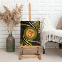 Polynesia Canvas Wall Art With Hindu Om Symbol LT05