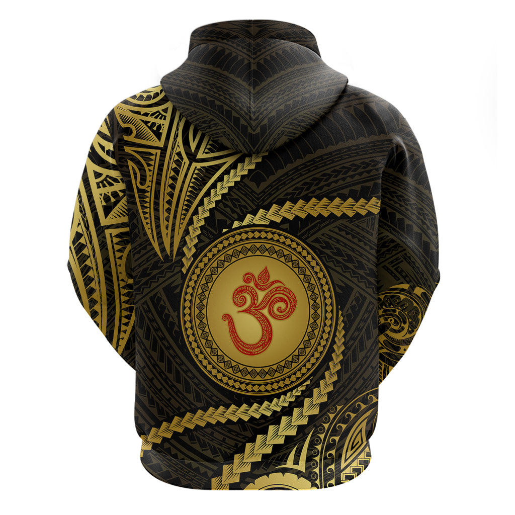 Polynesia Hoodie With Hindu Om Symbol LT05 - Polynesian Pride