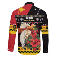 Papua New Guinea Christmas Family Matching Long Sleeve Bodycon Dress and Hawaiian Shirt Bird Of Paradise Hamamas Krismas LT05 - Polynesian Pride