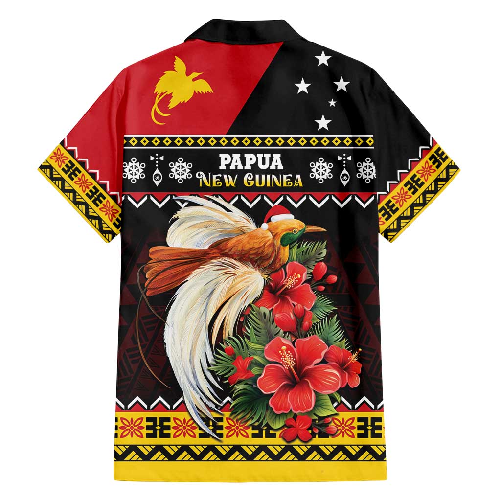 Papua New Guinea Christmas Family Matching Summer Maxi Dress and Hawaiian Shirt Bird Of Paradise Hamamas Krismas