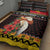 Papua New Guinea Christmas Quilt Bed Set Bird Of Paradise Hamamas Krismas