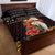 Papua New Guinea Christmas Quilt Bed Set Bird Of Paradise Hamamas Krismas