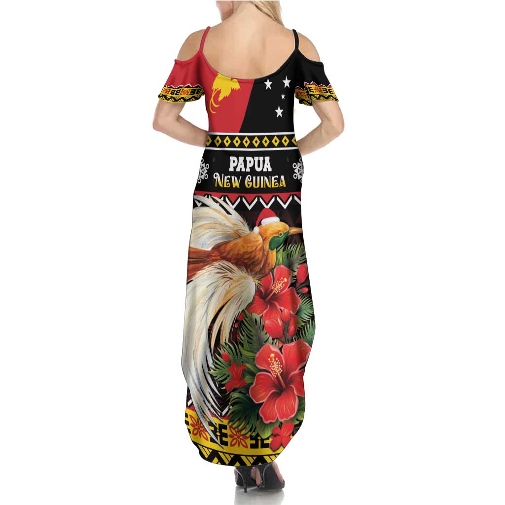 Papua New Guinea Christmas Summer Maxi Dress Bird Of Paradise Hamamas Krismas