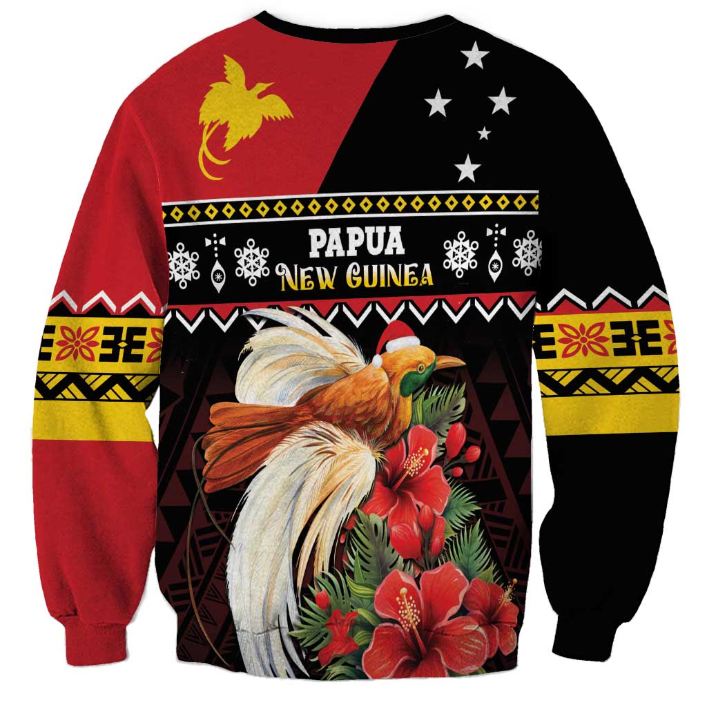 Papua New Guinea Christmas Sweatshirt Bird Of Paradise Hamamas Krismas