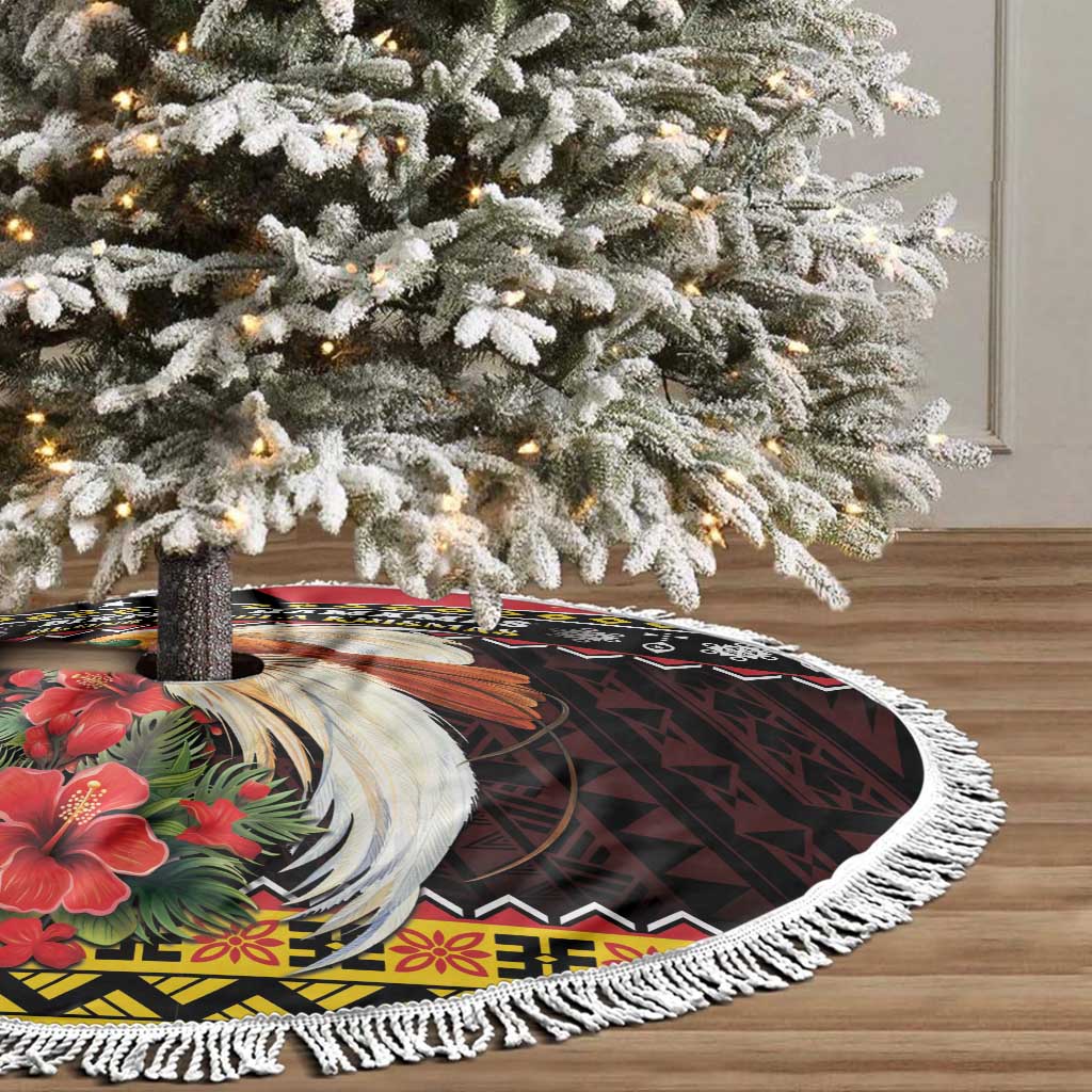Papua New Guinea Christmas Tree Skirt Bird Of Paradise Hamamas Krismas