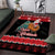 New Zealand Christmas Area Rug Funny Santa Riding Kiwi Meri Kirihimete