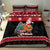 New Zealand Christmas Bedding Set Funny Santa Riding Kiwi Meri Kirihimete