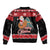 New Zealand Christmas Bomber Jacket Funny Santa Riding Kiwi Meri Kirihimete