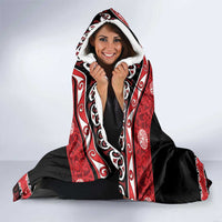 New Zealand Christmas Hooded Blanket Funny Santa Riding Kiwi Meri Kirihimete LT05 - Polynesian Pride