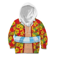 Polynesia Santa Claus Costume Kid Hoodie Tropical Vibe