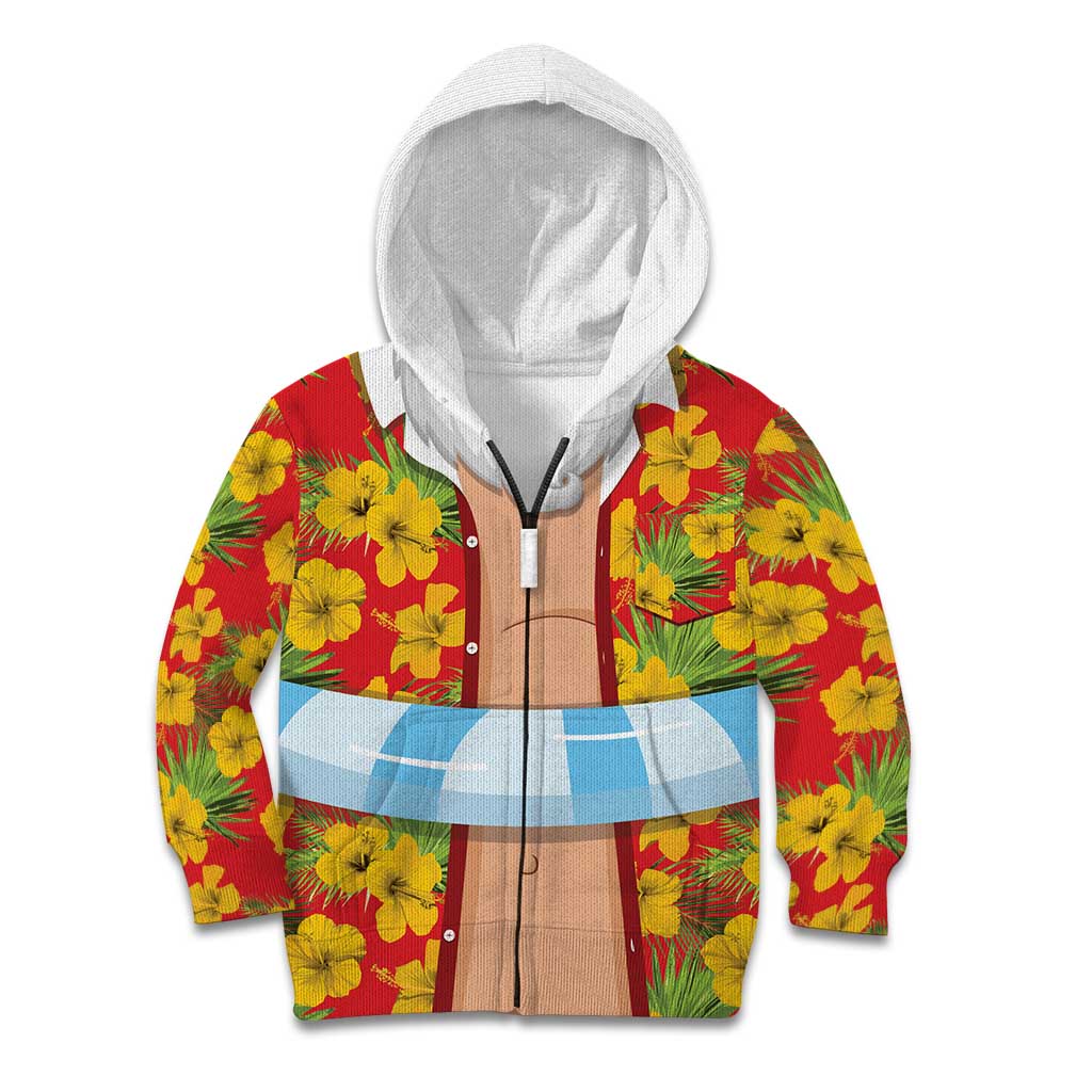 Polynesia Santa Claus Costume Kid Hoodie Tropical Vibe