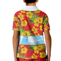 Polynesia Santa Claus Costume Kid Polo Shirt Tropical Vibe
